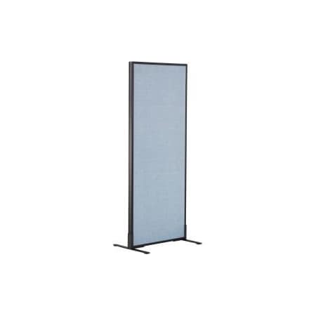 Interion    Freestanding Office Partition Panel, 24-1/4W X 60H, Blue